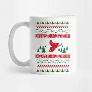 Snowmobile Christmas Mug